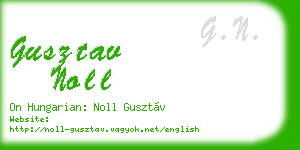 gusztav noll business card